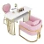 Import Ultra Luxury Vintage Black Double Modern Station Salon Furniture Nail Table Manicure Table And Chair Set from China