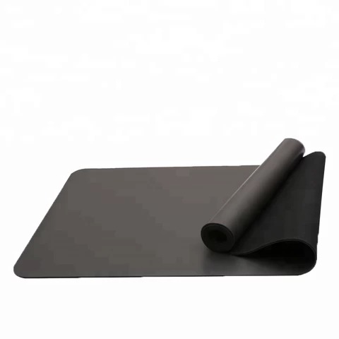 unique natural recyclable pu rubber black yoga mat
