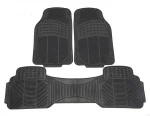 Universal 3pcs PVC Rubber Floor Car Mat