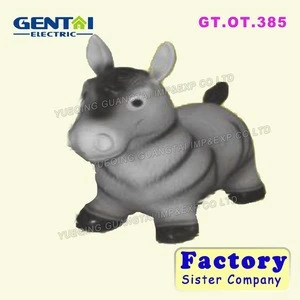 Updated animal inflatable toy jumping horse with non-toxic PVC material