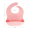 Upgraded BPA Free Soft Custom Silicone Baby Bib Babero Bavoir Babies Products with Anti-spill Catcher