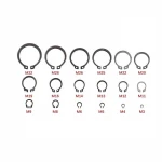 Urlwall 18 Sizes Metal Circlip 300Pcs O-Ring Washer Seals Internal & External Snap Retaining Ring Circlip M3-M32 Assortment Kit