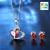 Import Valentines Fashion Jewelry Sets Silver AAA Cubic Zircon Cz zircon red Heart Necklaces Stud Earrings Gift Sets Wedding Set from China