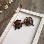 Vintage Kids Sunglasses Child Sun Glasses Round Flower Baby Children Sport Girls Boys Sunglasses
