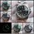 Import Vintage Watch 1960 Automatic Mens 40mm NH35 Movement Green Luminous Acrylic Mirror Stainless Steel Case Retro Gmt Design w Box from China