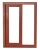 Import Weather resistant aluminium  wooden powder coated  small sliding windows from China