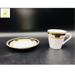WenLin 90cc coffee cup & saucer tea set ceramic porcelain Turkey Middle East Arabic cheap classical designs