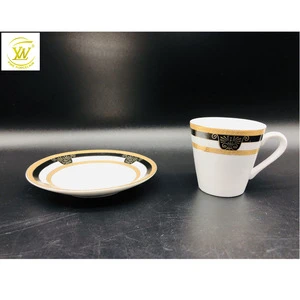 WenLin 90cc coffee cup &amp; saucer tea set ceramic porcelain Turkey Middle East Arabic cheap classical designs