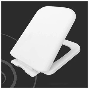 white square toilet seat with slow close damper ceramic