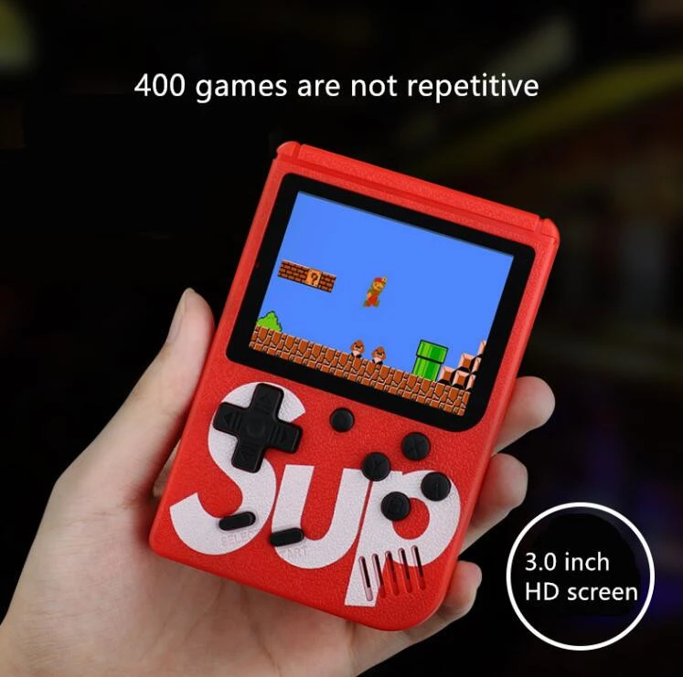 Wholesale  8 Bit Retro Video Game Console Sup400 in 1 Handheld Double Player Sup Game console gift for children