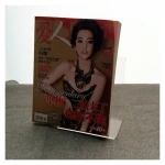 Wholesale acrylic book display stand, high-quality album display rack, promotional page display stand record stand
