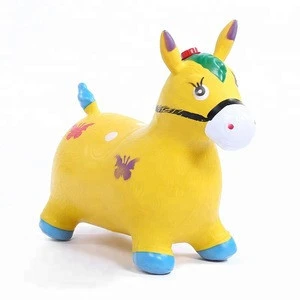 Wholesale Bouncy Jumping Animal Toys Hopper Kids Inflatable Jumping Horse