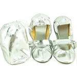 Wholesale Cheap Custom Packing Fashion Colored Flat Leather Dance Ballet Shoes For Women
