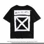 Wholesale Cheap OFF Design Men Shirts Cotton Casual Hip-Hop White and Black T Shirt