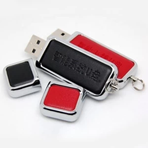 Wholesale Commemorative Gifts Full Capacity High Grade Leather Usb