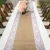 Import Wholesale durable high quality natural jute table runner with lace trim from China