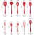 Import wholesale food silicone cooking tools with color box 11pieces kitchen utensils from China