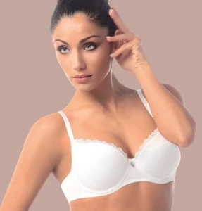 Wholesale High quality White Organic cotton bra