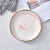 Import wholesale hotel restaurant used round gold rim marble porcelain dinner plates from China