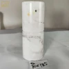 Wholesale Light Base Home Decoration Stone Europe Modern Round Light Base Cover Natural Marble Lamp Base