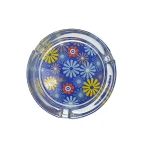 Wholesale Premium decal Eco-friendly Clear Round Glass Ashtray