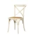 Import Wholesale Provincial Style Solid Wood Bistro Wooden Chair Cross Back Dining Chair from China