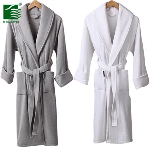 Wholesale quality male/female 100% cotton hotel home bathrobe