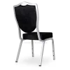 Wholesale Silver Gold Metal Iron Aluminum frame Stackable banquet patterned velvet stacking hotel banquet chairs