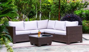 Wicker furniture resin outdoor sofa sets, modern rattan sofa, best sofa set