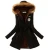 Import Women Fashion Parkas Winter Jackets Coats Faux Fur Hooded Collar Casual Long Parkas Cotton Wadded Ladies Overcoat from China
