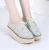 Import women female flower printing lose weight height lifing increasing espadrilles shoes from China