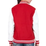Womens Plus XL Quilted Varsity Jacket Customized Logo Printed Heated Jeans Zipper Closure Embroidery Dyed Fabric Wholesale