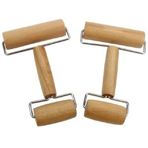 Wooden double end mini dough rolling pin Non-Stick Rolling Pin for  Pastry Pizza
