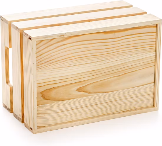 Import Wooden Organizer Box Wooden Container 1 Set of 3PCS Wood Crate from China