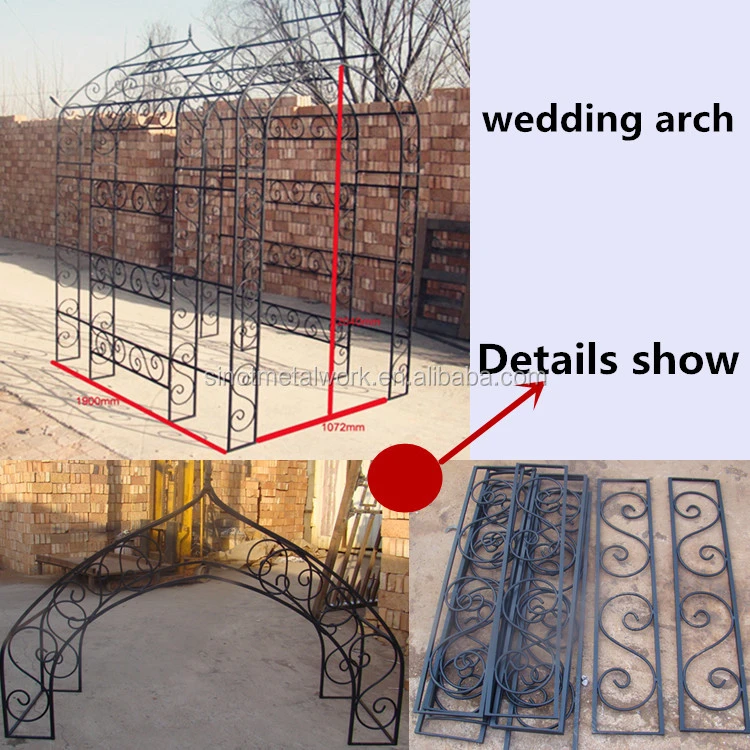 wrought iron wedding arbor arch metal wedding gazebo