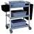 Import YD Hardware Black/Gray Color Utility Cart with Three Shelves from China