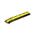 Import Yellow & Black 2 Channels 2 way PU Rubber Cable Cords Hose Ramp Protector from China