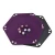 Import YSHE-10 Folding PU Leather Hexagon Dice Storage Tray with Purple Velvet from China