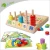 Import YumuQ Wooden Counting Puzzles Toys, Montessori Preschool Educational Math Learning Wooden Toys with Shape Sorter for Toddlers from China