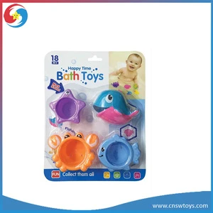 YX2805051 Safety material tub toys series animal sets bath toy for baby