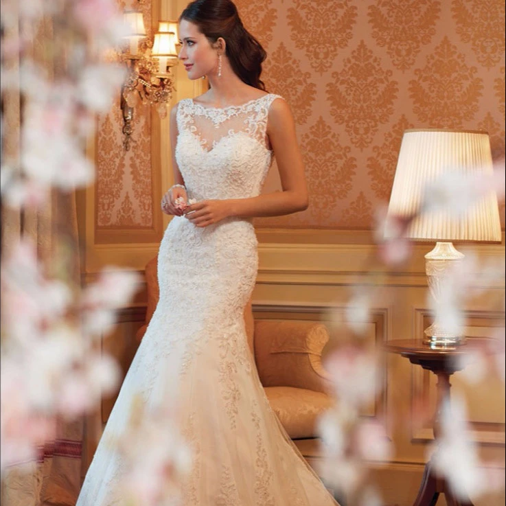 Z91716A 2020 High quality bridal maxi dress,removable lace coverlet bridal wedding dress