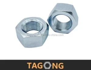 Zinc Class8 M30X2 Hex Thick Nuts High Strength Heavy Nuts Uni5587