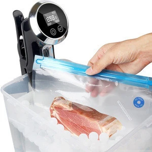Ziplock Sous Vide Vacuum Bag Essential Set with hand pump for slow cookers,