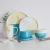 Import Zogift  wholesale price dinnerware sets porcelain custom gole rim dinner plate ceramic tableware from China