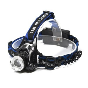 Zoomable 3 Modes Super Bright Led Hands Free 10w T6 Headlight Head Lamp Led Headlamp for Hunting