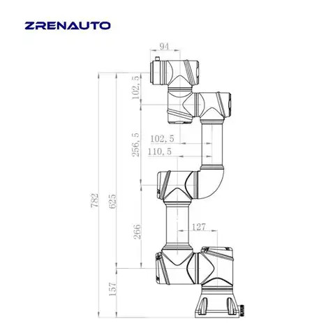 ZRENAUTO C3 Six Axis Load 3 kg Milk Tea Robot Provides Complete Integration