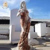 Custom stone carving outdoor garden decoration mix color female marble sculpture
