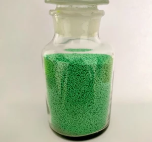 Green speckles for detergent powder