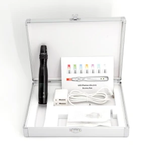 Electric Derma Pen With 7 Led Color Adjustment Needle Length Replacement Nano Tips  - DermaRollingSystem.com