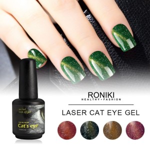 RONIKI Laser Magnet Cat Eye Gel Polish,Cat Eye Gel